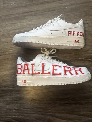 Custom Air Force 1 Red Stitch Letters