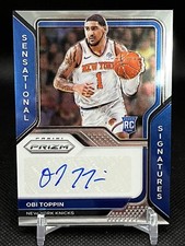 2020-21 Prizm Sensational Signatures Obi Toppin #SS-OTP Rookie Auto RC