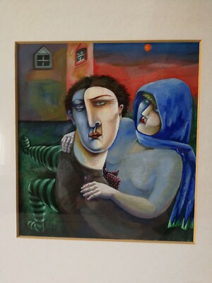 Gouache Werk von Irene Jones 1980s