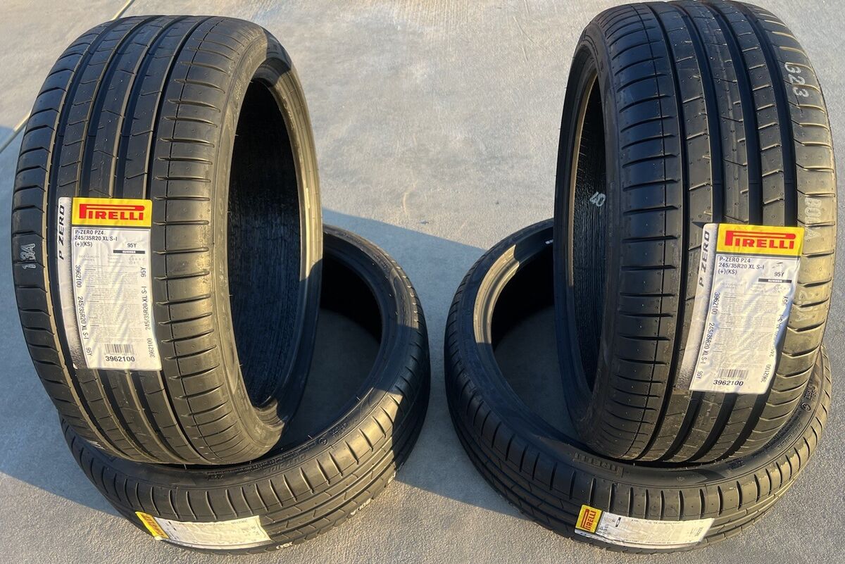 Set of FOUR BRAND NEW 245/35R20 95Y Pirelli P Zero PZero PZ4 Set of FOUR BRAND NEW 245/35R20 95Y Pirelli P Zero PZero PZ4