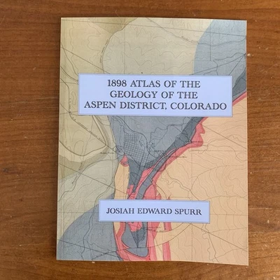 1898 Atlas of the Geology of the Aspen District, Colorado / Color Facsimile - Image 1 of 4