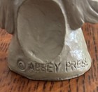 Vtg 3 Abbey Press Grey THUMB PRINT Joseph w Jesus, Mary Angel Nativity Figurines — photo 4