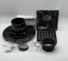 4" Square Shower Floor Drain With Flange Grate Removable OIL Rubbed Bronze