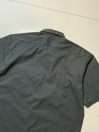 Dickies Workwear Charcoal Gray Short Sleeve Mechanic Work Button Shirt Sz. XLT - Picture 5 of 8
