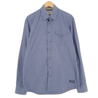 Camel Active Mens Shirt Blue Cotton Button Up Casual Everyday Uu6 Size M