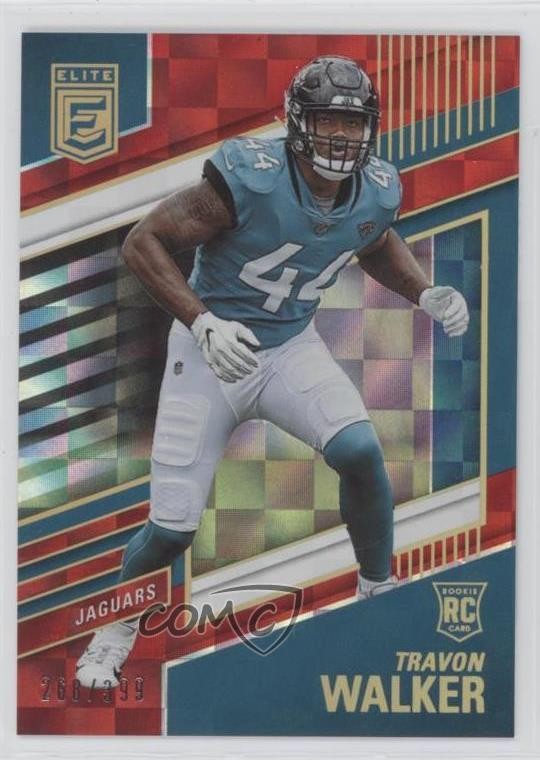 2022 Panini Donruss Elite Rookies Red 268/399 Travon Walker #151 Rookie RC s3g