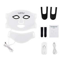 Silicone LED Mask Face with Neck 7 Colors LED Photon Red Light Infrared Therapy