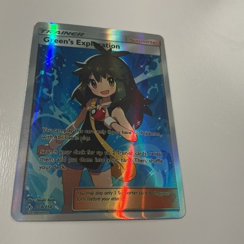 Pokémon TCG Unbroken Bonds Greens Exploration Custom Fan Full Art Card 209/214