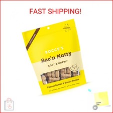 Bocce's Bakery Bac'n Nutty Soft  Chewy Dog Treats, Wheat-Free PB  Bacon Flavor