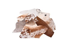 Natural Cowhide Leather Squares, Mixed Colors Hair-On Hide, 6 6 Inch, Pack ...