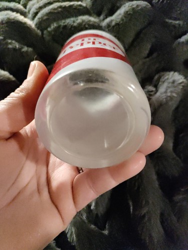 š„Vintage 1960's Vintage Dr. Pepper Opalescent Milk Glass Soda Glass Tumblerš„ - Picture 4 of 5