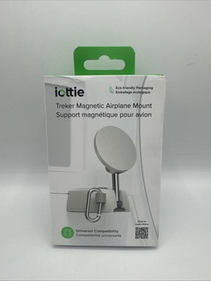 iOttie Treker Magnetic Travel Mount (White) Airplane Phone Holder Universal