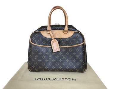 Louis Vuitton Deauville Monogram Canvas Tasche Handtasche Kulturtasche 2002