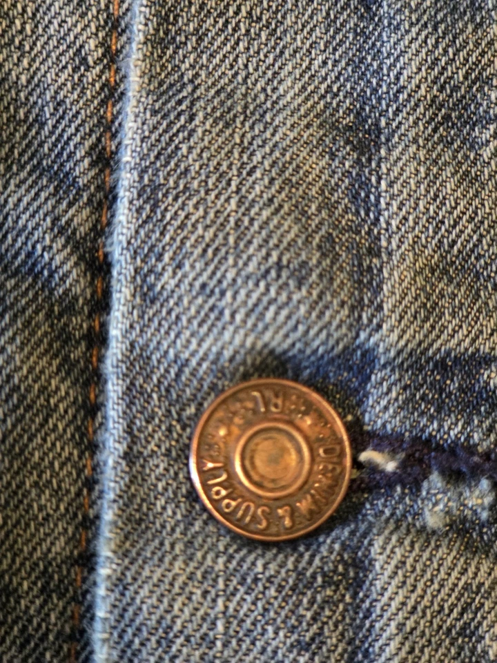 Chaqueta vaquera Ralph Lauren Denim and Supply para hombre grande (L) denim lavado desgastado Foto 4 de 4