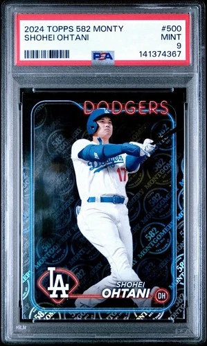 SHOHEI OHTANI 2024 TOPPS 582 MONTGOMERY SET 500 PSA 9 MINT 🔥 EXCLUSIVE PARALLEL