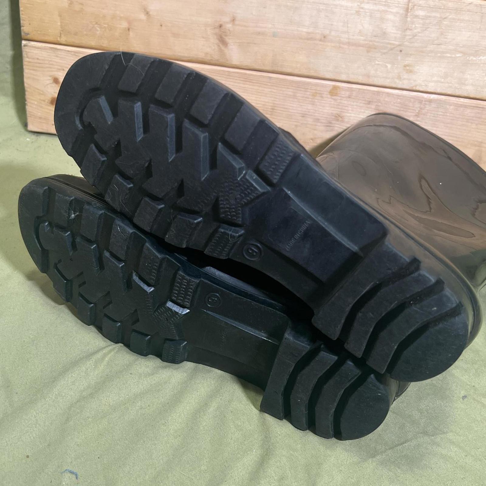 Black Basic Rubber Rain Mud Muck Boots Womens Siz… - image 6