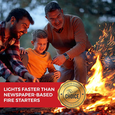 Natural Wood Eco Firelighters. 96 Sustainable Fire-Starters Ideal for 96 Pcs 0.10 per lighter