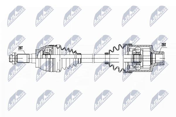 Neu - Nty NPW-MZ-052 Antriebswelle FüR Mazda-image