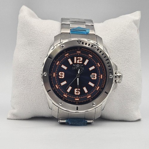 Invicta 19374 Pro Diver Men's Quartz Watch 48mm Blue & Orange Stainless Trinite