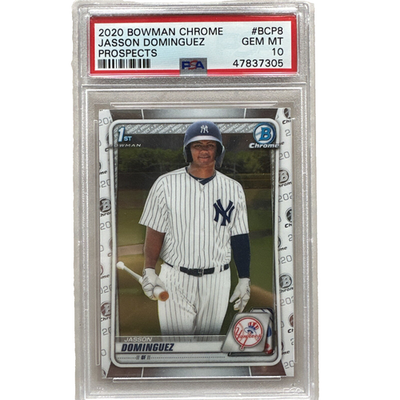 #ad 2020 Bowman Chrome Jasson Dominguez RC # BCP8 PSA 10 Yankees $34.99