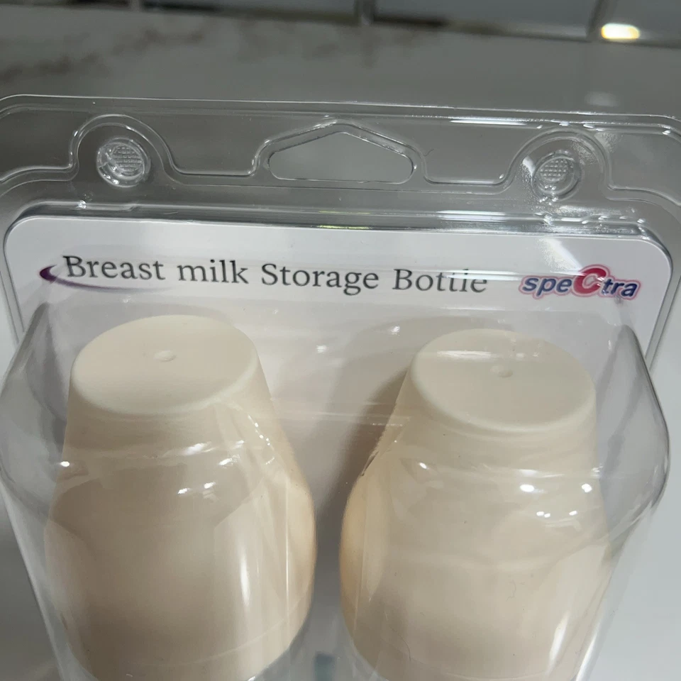 Pack de 2 biberones cuello ancho compatibles con bridas de extractor de leche materna transparentes Foto 2 de 4