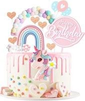 Aotwan Einhorn Tortendeko Geburtstag Neu 2025, Tortendeko Einhorn MäDchen,