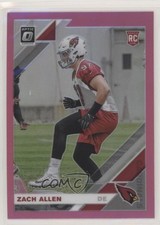 2019 Panini Donruss Optic Rookies Pink Prizm Zach Allen #150 w8t