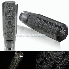 Vip 150mm Transparent Manual Black Octagon Crystal Bubble Shift Knob Universal 4
