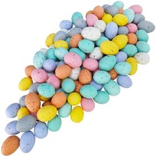 120 Pcs 8 Colors Mini Easter Foam Eggs Speckled Pastel Easter Eggs Small