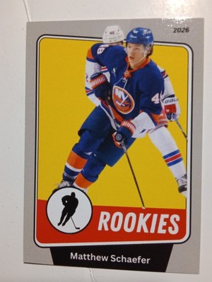 2026 Matthew Schaefer NY Islanders Pre Rookie Card Looks Like Parkhurst Rookie!