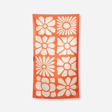 NOMADIX Hand Towel: Big Flowers Expedition Orange - Hand - Big Flowers Expedi...