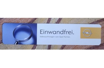 10x Original Opel Autohaus Einwandfrei - Ziel Ihrer Wünsche Kennzeichen Blende
