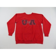 University of Arizona Wildcats Red Blue Sweatshirt Sz M-L 1990s