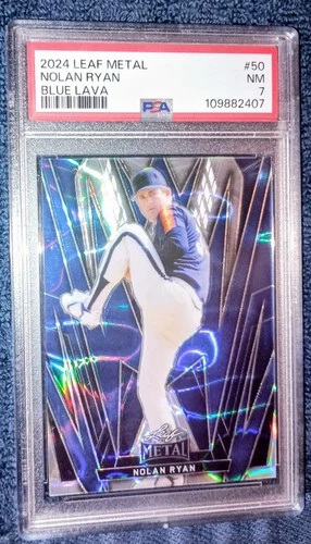 2024 Leaf Metal Nolan Ryan #50 Blue Lava /10 Houston Astros