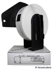 Non-OEM Fits BROTHER DK-1204 Labels - (6) Rolls of 400 + (1) REUSABLE FRAME