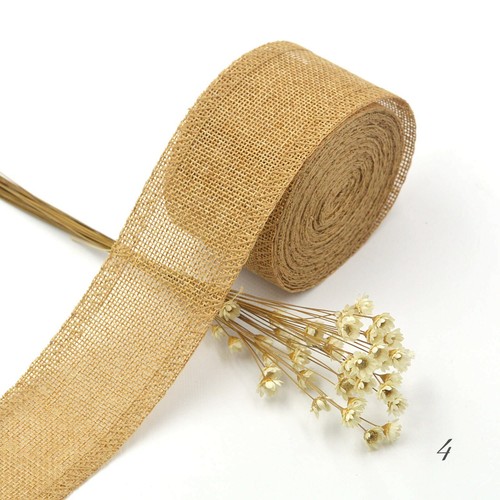 Jute Ribbon Craft Gifts Wrap Decorative Rustic Wedding Burlap Fabric Accessories - 第 9/13 張圖片