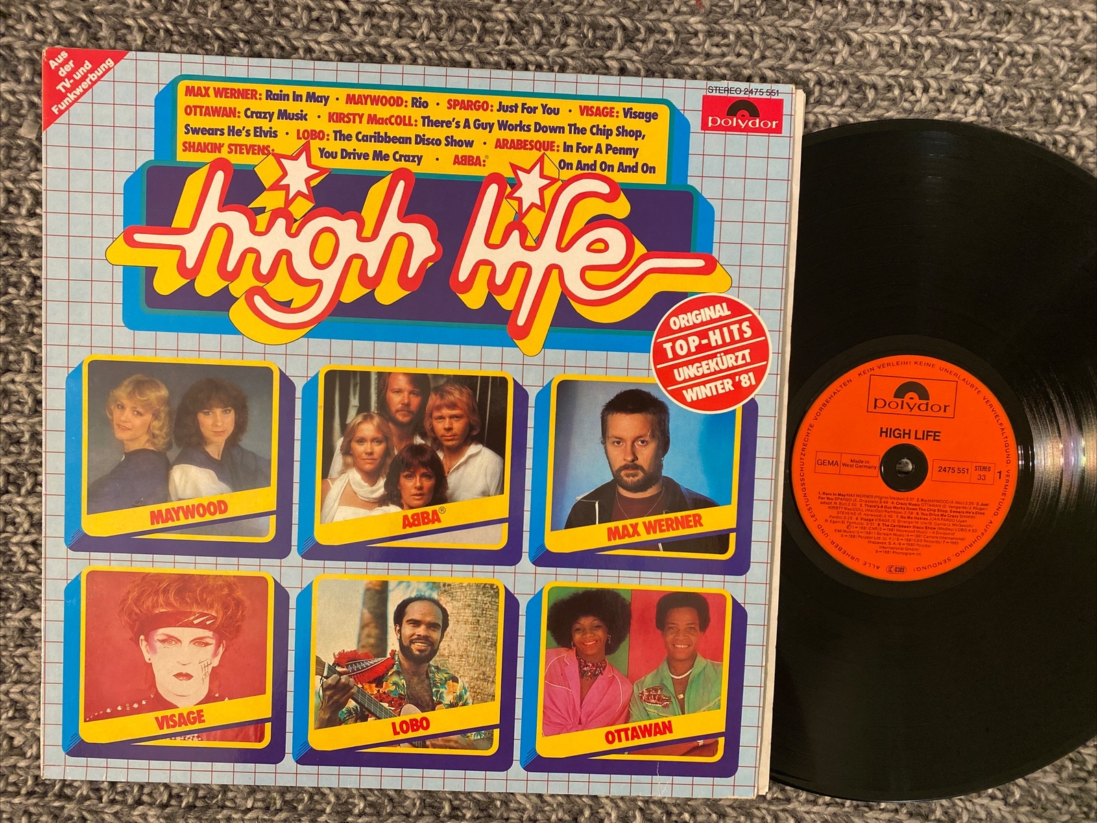 High Life Lp Various ( Ottawan  Visage. Abba. Arabesque. Chilly …) 1981  N. M