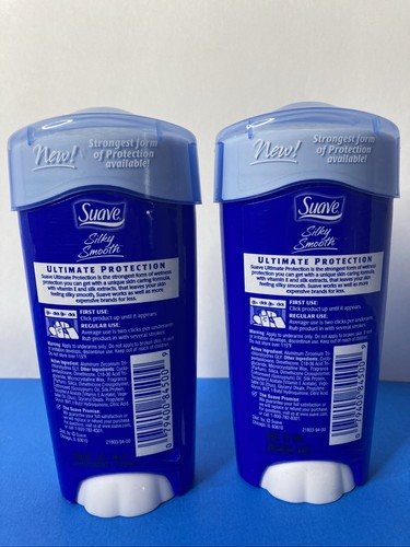 2x Suave SILKY SMOOTH Soft Solid Deodorant COTTON BLISS 2.7 oz Vitamin E RARE - Picture 8 of 14