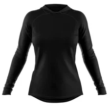 Thermalbase Layer Women's Black Hoodie