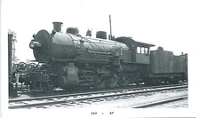 R222 RP 1950 DTI RR DETROIT TOLEDO & IRONTON RAILROAD  ENGINE #112 JACKSON OHIO