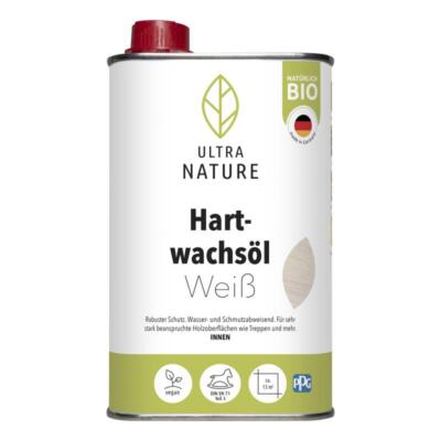 Ultra Nature Hartwachsöl 0,5 L - Weiss - für stark beanspruchte Holzoberflächen