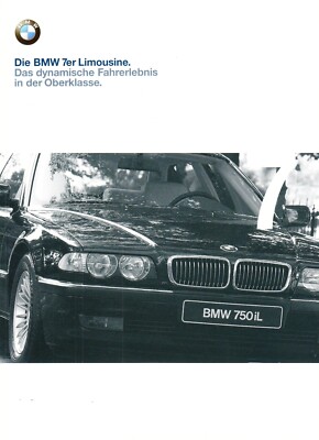 BMW 7er E38 Limousine Facelift Prospekt Brochure plus Preisliste 1999 AS