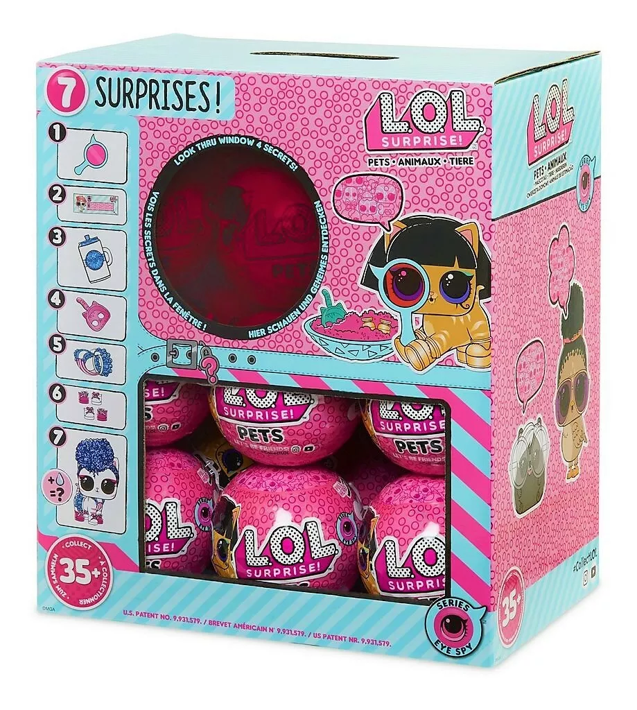 LoL Surprise SERIE 4 WAVE PET BOX L.O.L DOLL BAMBOLE FLUFFY PELUCHE FURREAL  TOY