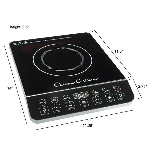 Classic Cuisine Induction Cooktop - Electric Hot Plate Stove Burner | eBay