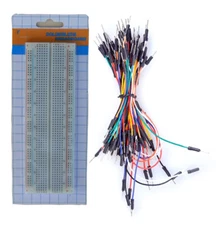 Tektrum Solderless 830 Tie-Points Experiment Plug-In Breadboard Kit With Wires