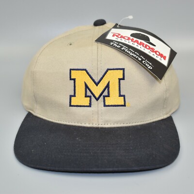 Michigan Wolverines Vintage Strapback Cap Hat - NWT