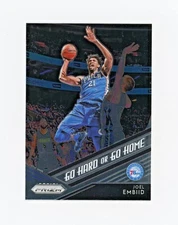 JOEL EMBIID 2018-19 Panini Prizm Go Hard or Go Home #6 Philadelphia 76ers