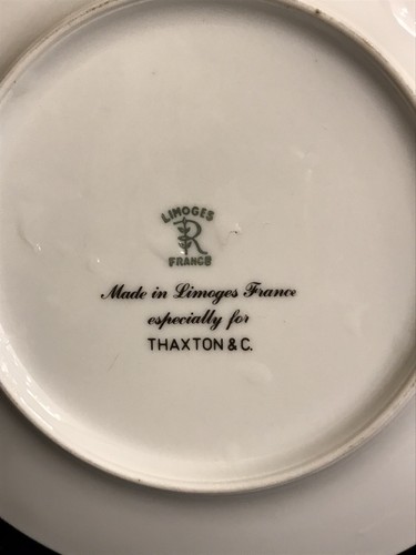 Set of 8 Limoges THAXTON GRANITE Bread and Butter Plates. NOS. FRANCE 6.5" E3. - Picture 4 of 4