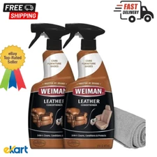 Weiman Leather Cleaner Conditioner For Furniture UV Protection 22 Ounce pack 2