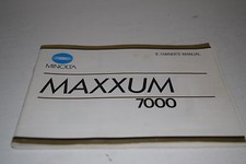 Minolta Maxxum 7000 Camera Instruction Manuals